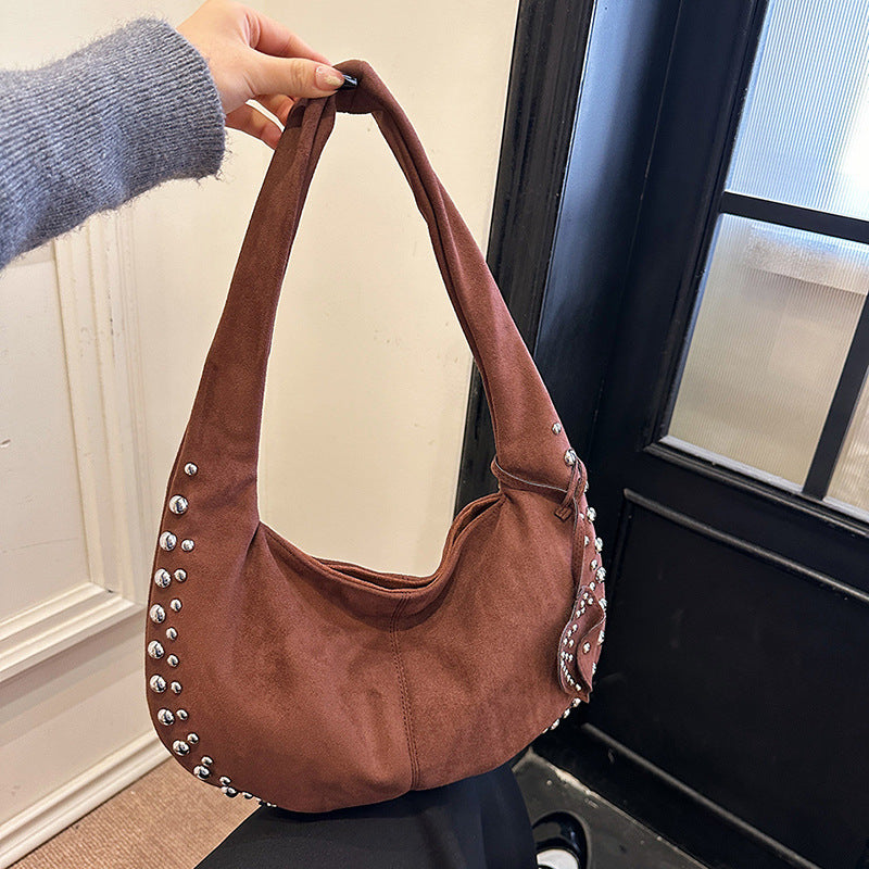 Casual Crescent Hobo Handbag for Women
