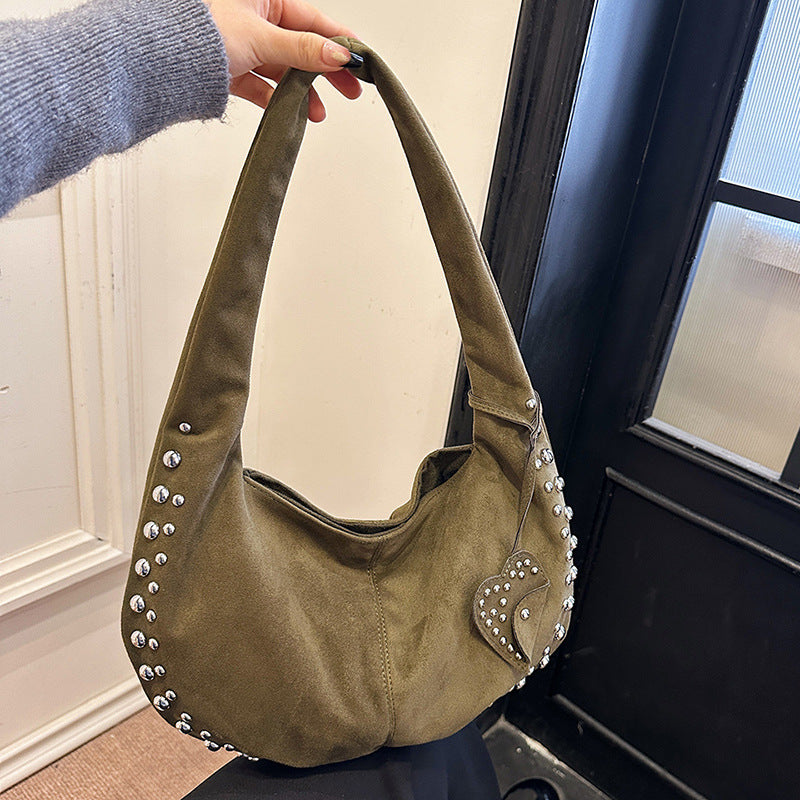 Casual Crescent Hobo Handbag for Women
