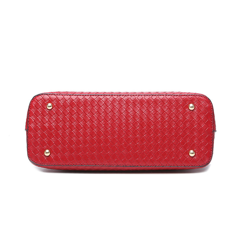 Woven ladies handbag set of 3