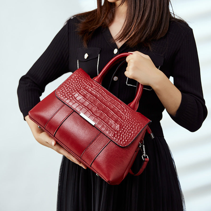 Summer Popular All Match Large Capacity Animal Print Leather Handbags