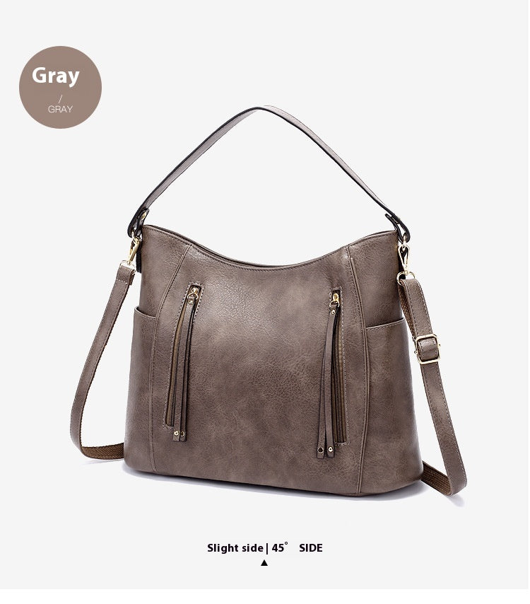 Luxury Women Slouch Women Vintage Large Capacity Handbag