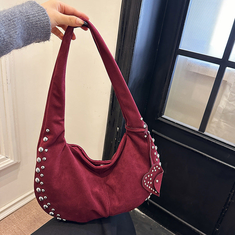 Casual Crescent Hobo Handbag for Women