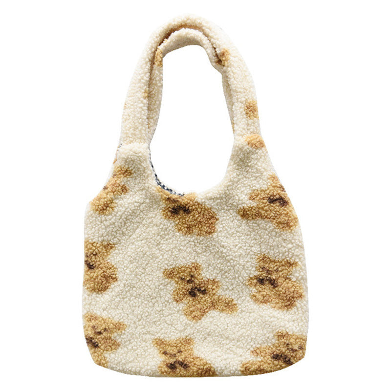 Cute Bear Print  Shoulder Bag Women
